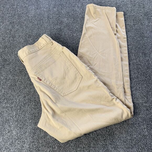 Vintage Levis 512 Jeans Womens Slim Fit High Rise Red Tab Beige Size 8 (26 x 30) - Picture 6 of 16